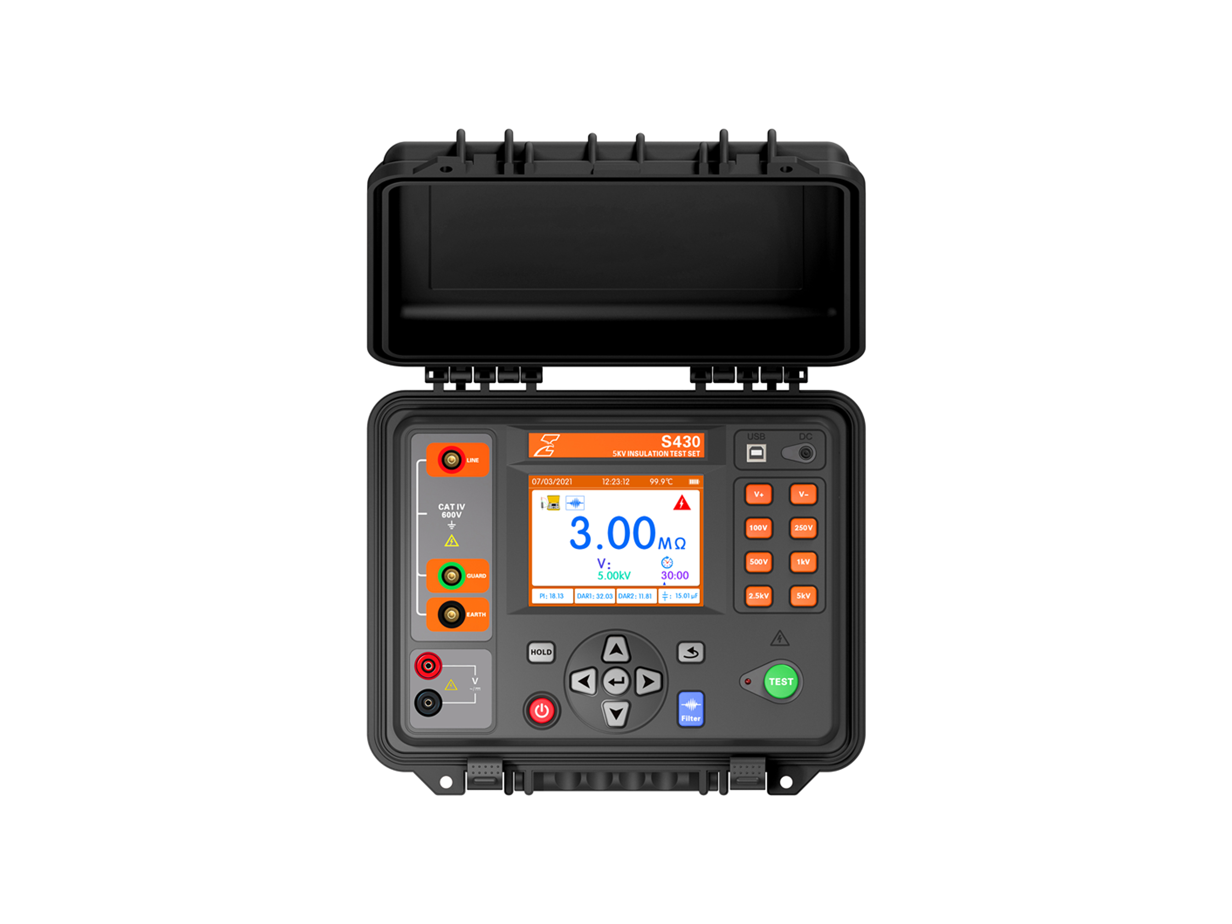 High voltage cable test and diagnostic equipment